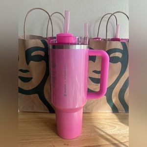 Pink Winter Stanley Starbucks Cup 40oz